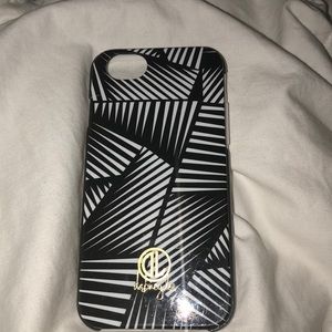 black/white design iPhone case